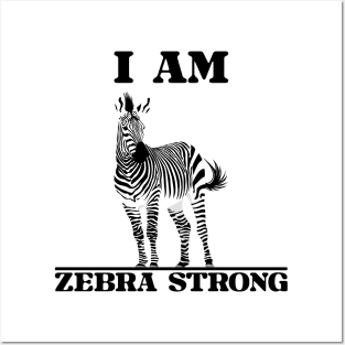 Ehlers Danlos Rare Disease Awareness I Am Zebra Strong Posters and Art